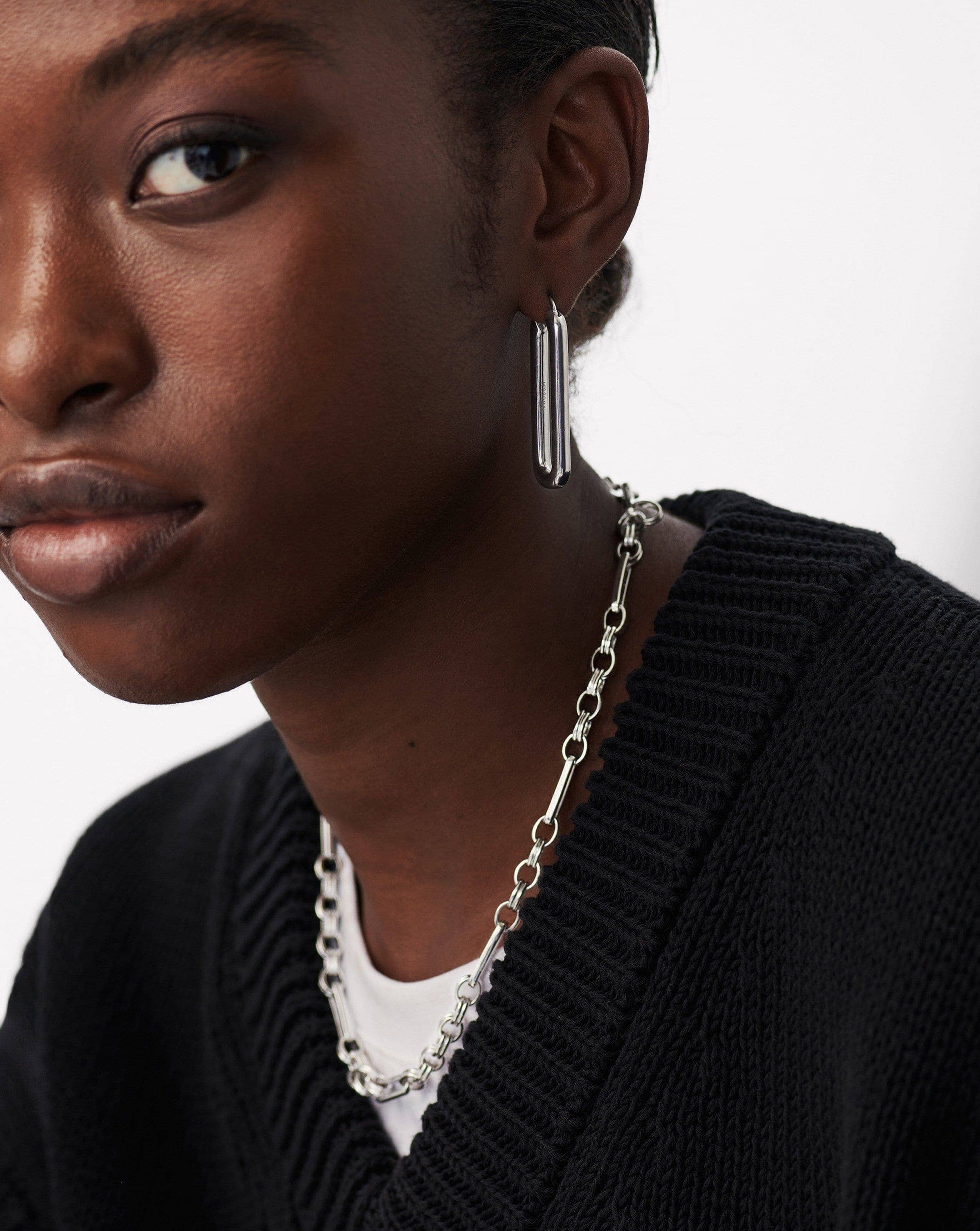 Axiom Chain Necklace | Silver Plated - Image 4