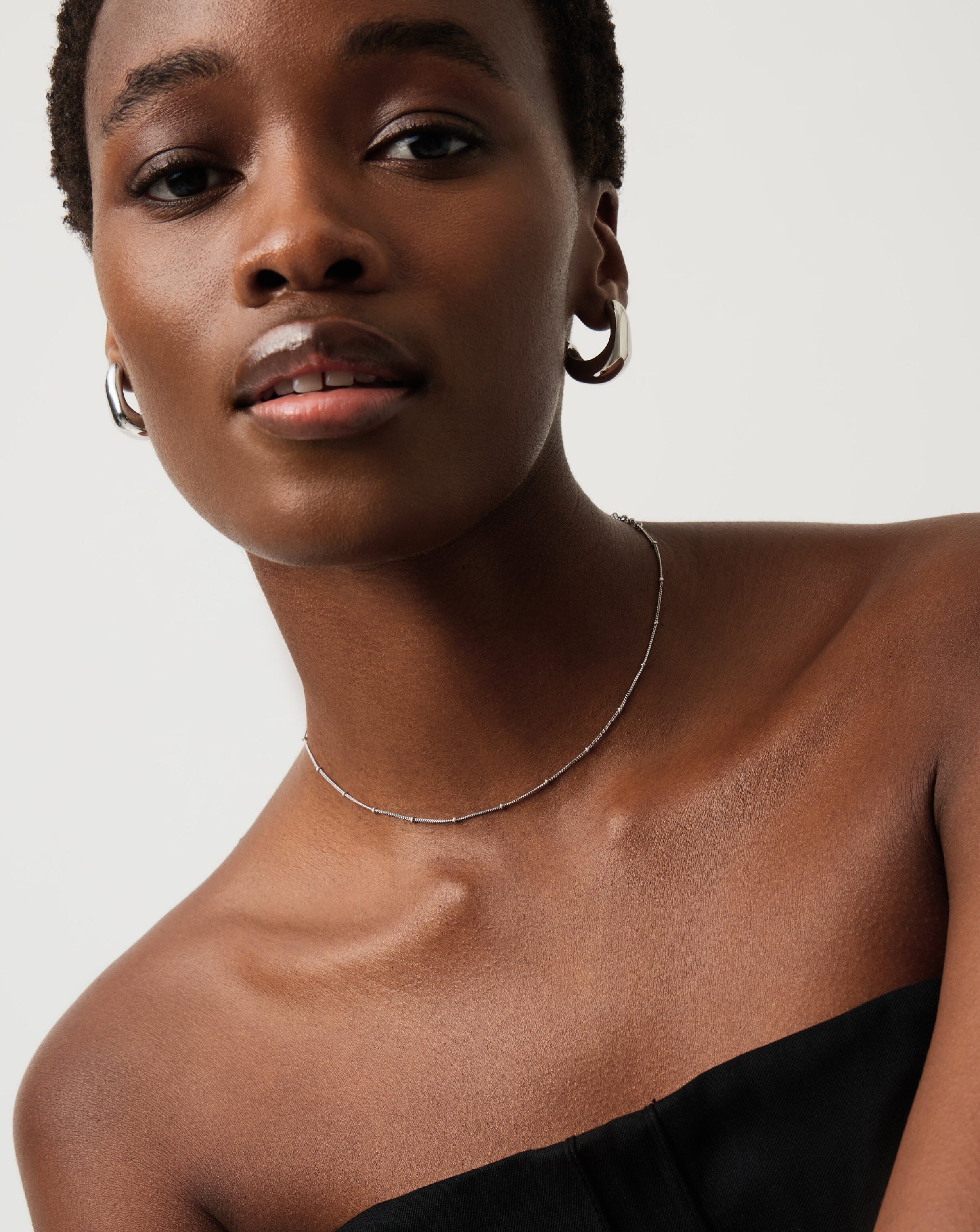 Bobble Chain Choker | Sterling Silver - Image 3