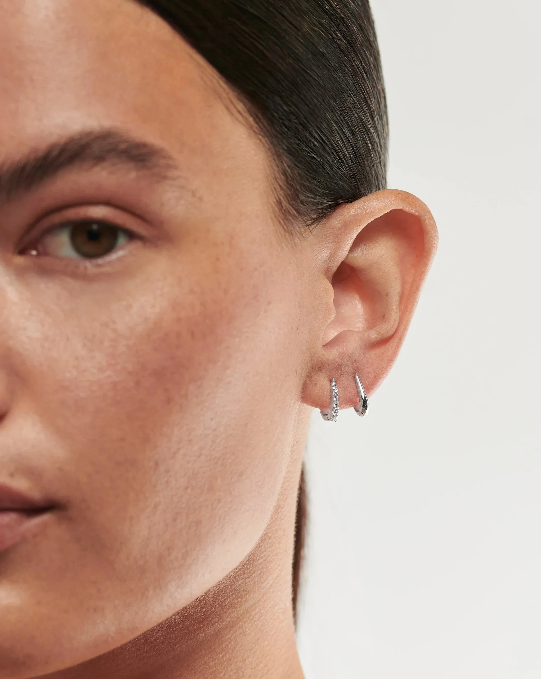 Claw Huggies | Sterling Silver/Pavé - Image 3