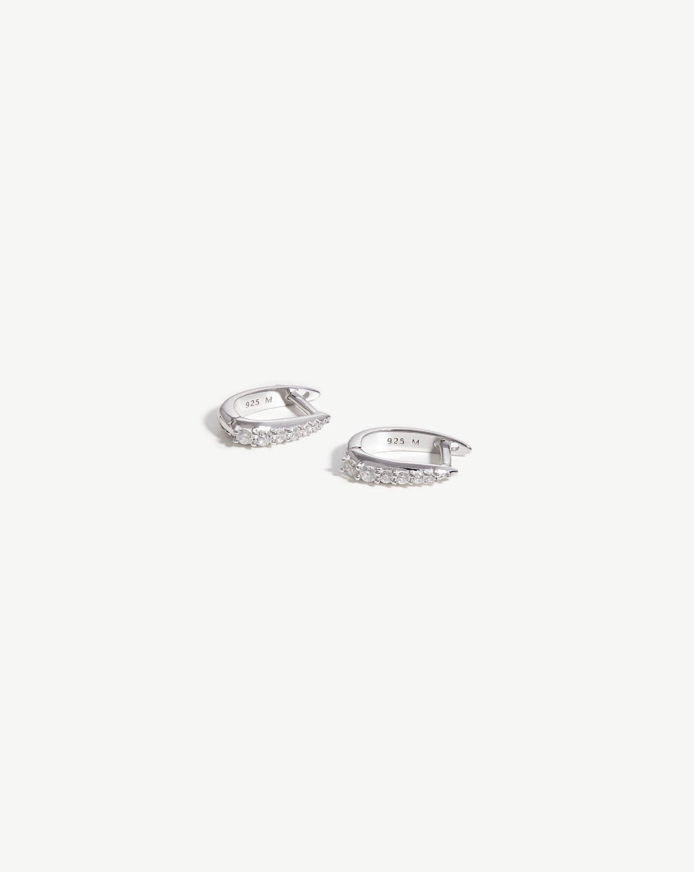 Claw Huggies | Sterling Silver/Pavé - Image 4