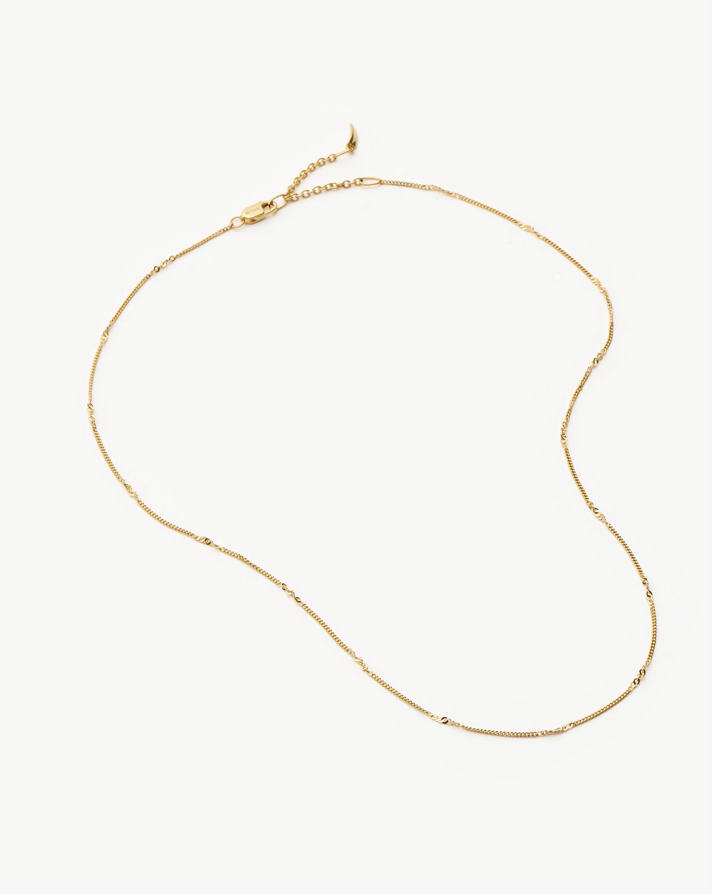 Solid Gold Twisted Curb Chain Choker - Image 3