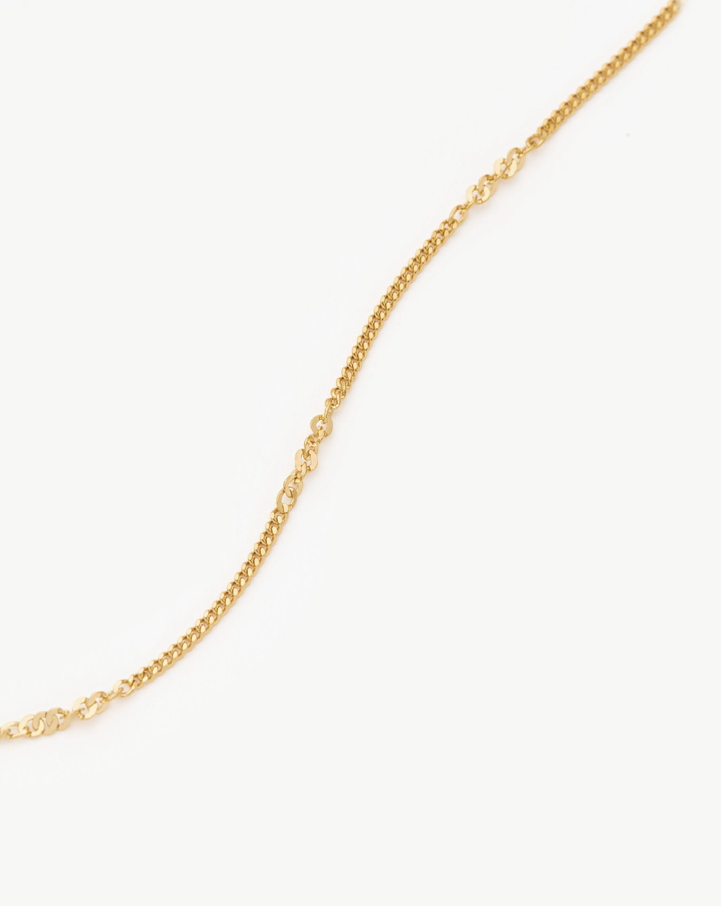 Solid Gold Twisted Curb Chain Choker - Image 4