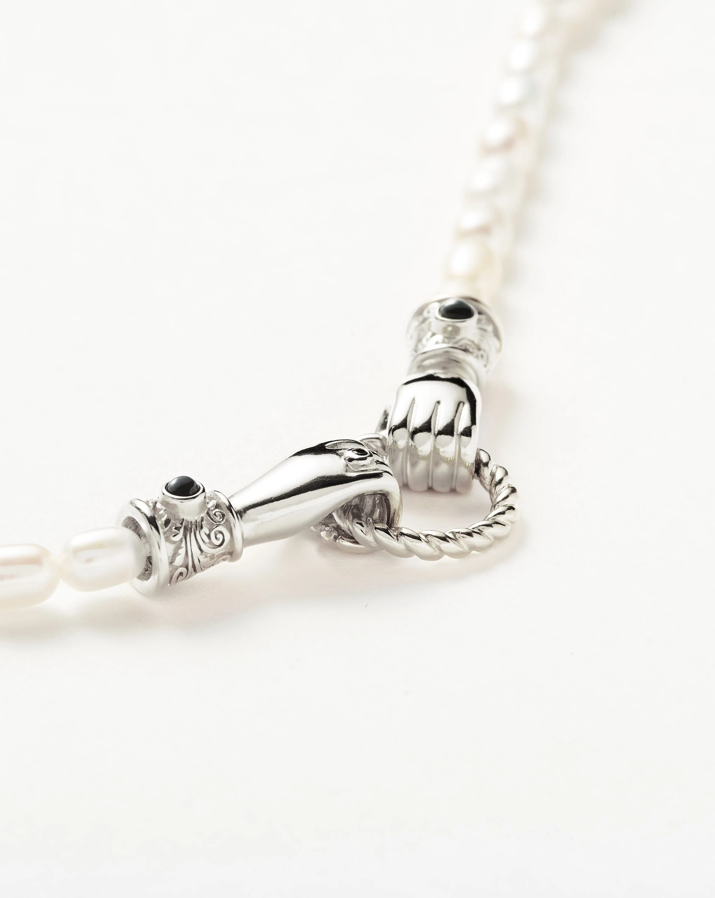 Harris Reed In Good Hands Pearl Bracelet | Silver Plated/Pearl - Image 4