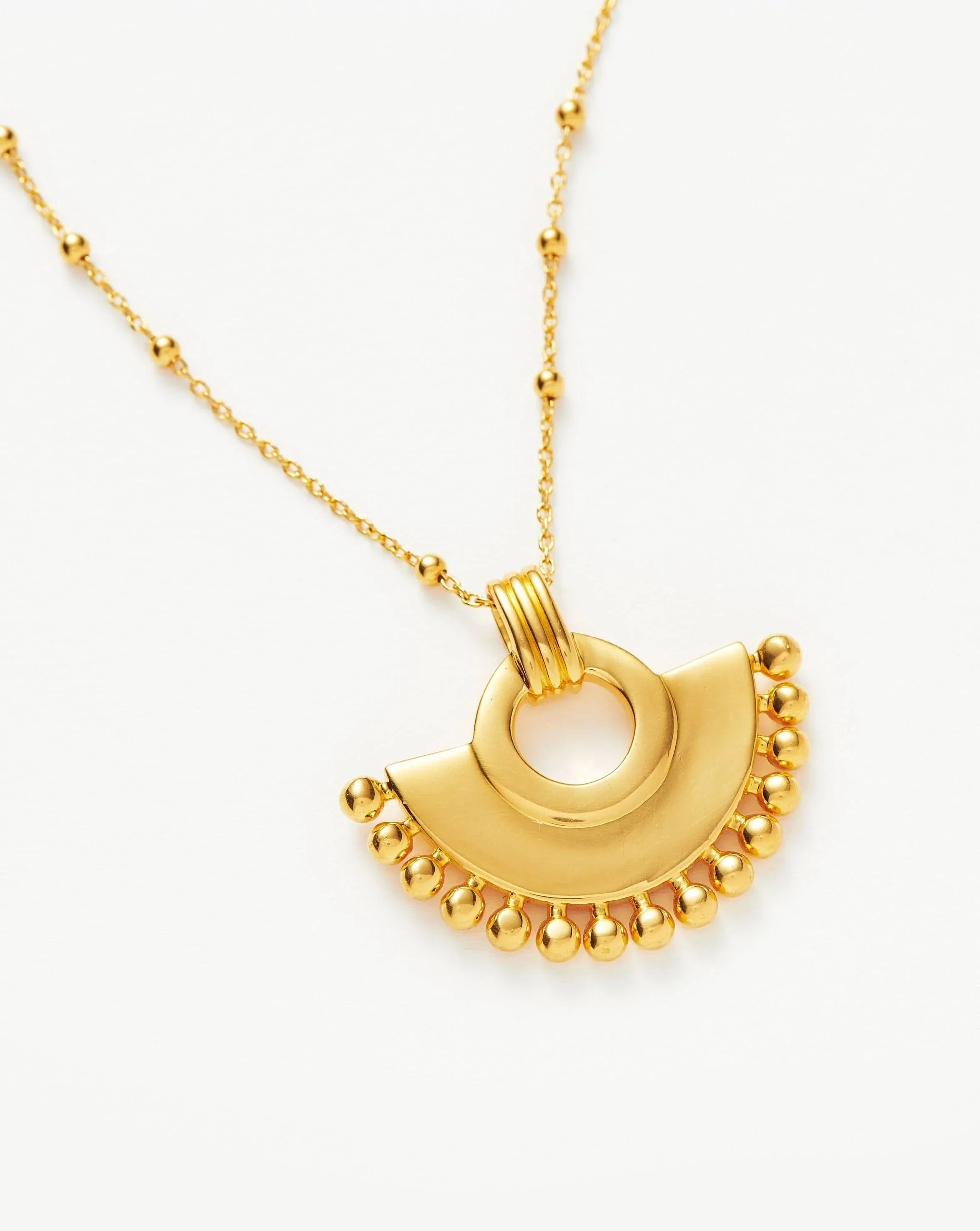 Zenyu Fan Necklace | 18ct Gold Plated - Image 4